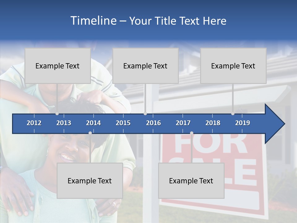 Touching Closeup Elder PowerPoint Template