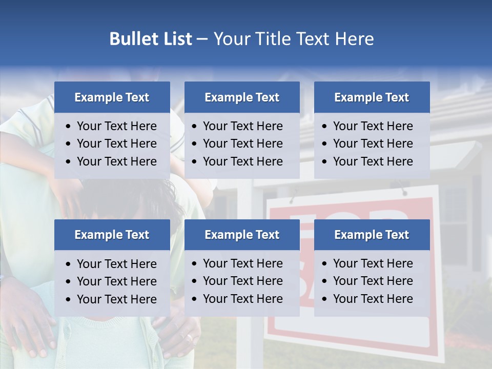 Touching Closeup Elder PowerPoint Template