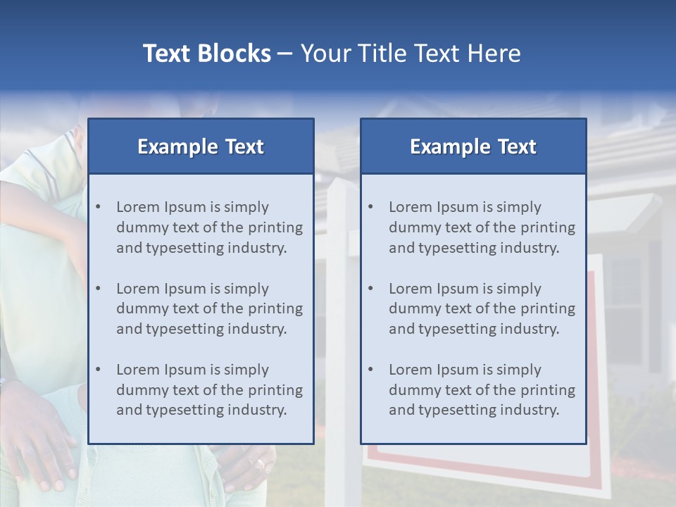 Touching Closeup Elder PowerPoint Template