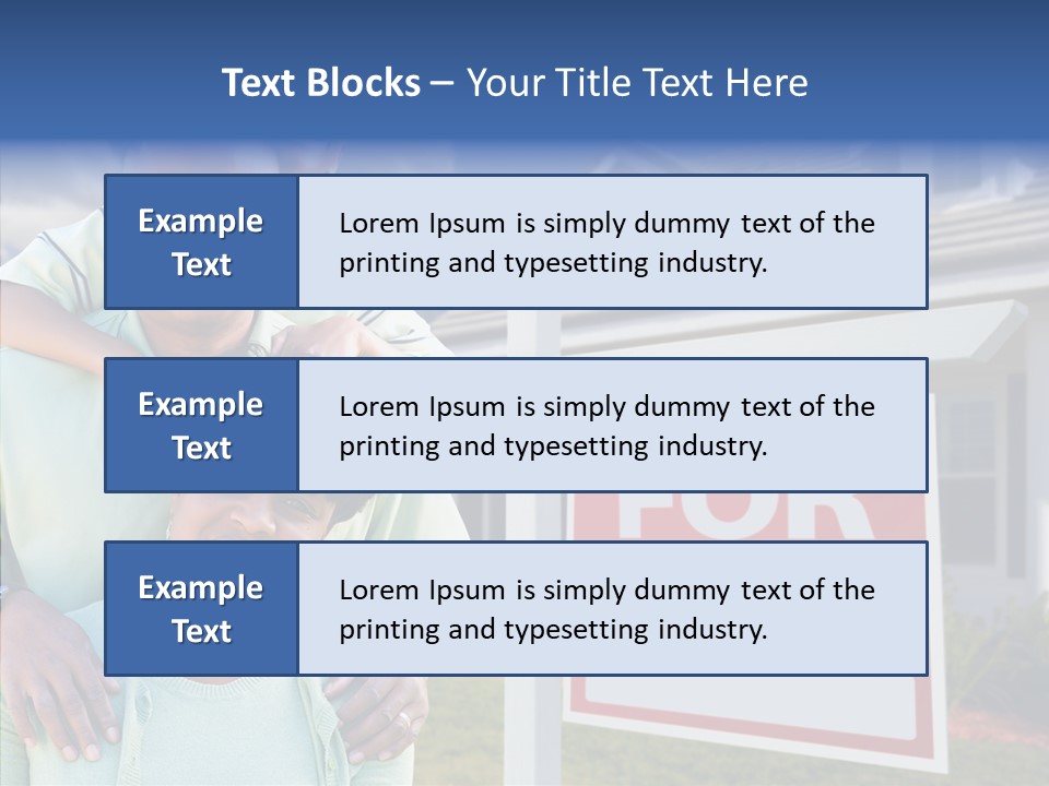 Touching Closeup Elder PowerPoint Template