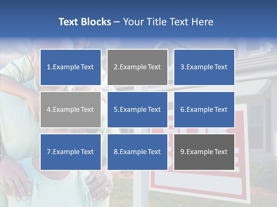 Touching Closeup Elder PowerPoint Template