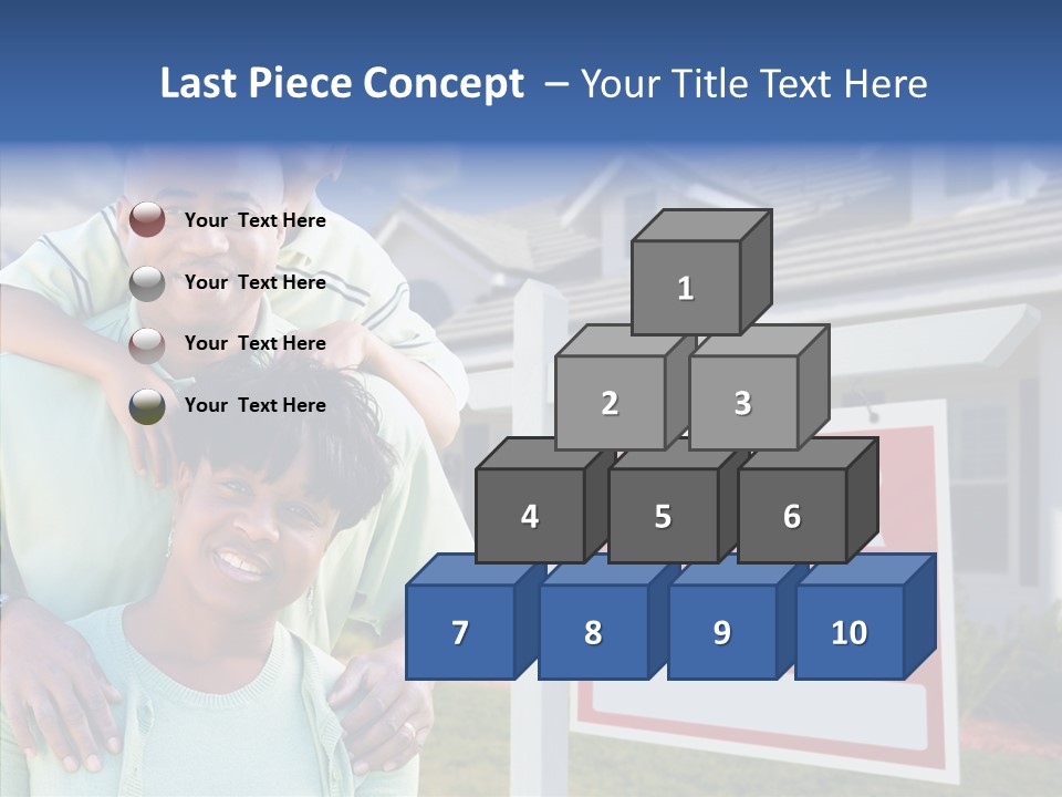 Touching Closeup Elder PowerPoint Template