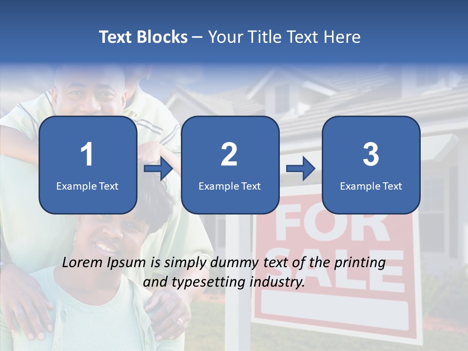 Touching Closeup Elder PowerPoint Template