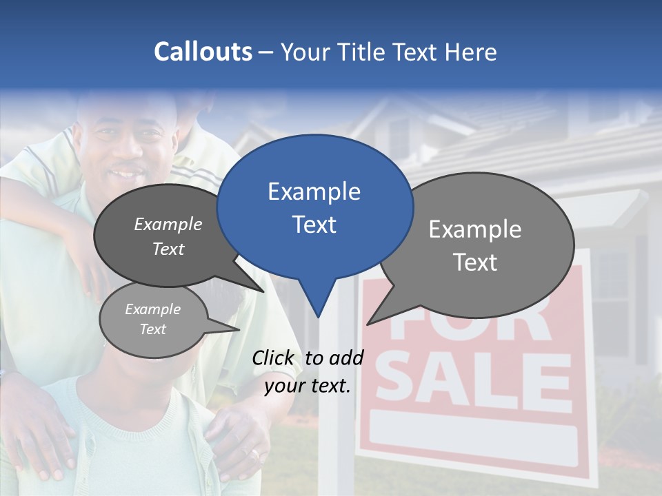 Touching Closeup Elder PowerPoint Template