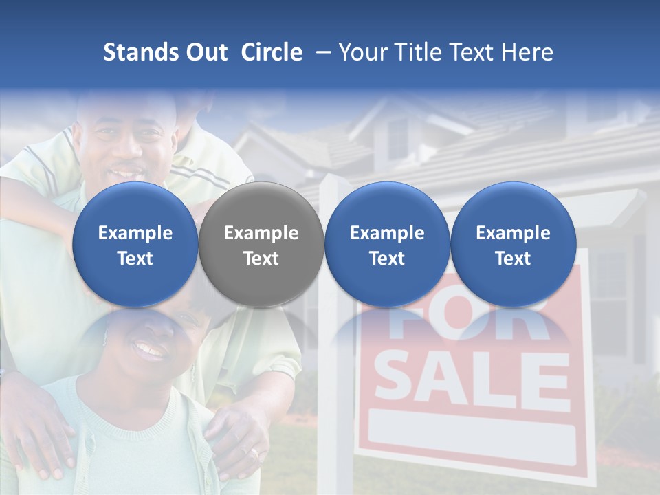 Touching Closeup Elder PowerPoint Template