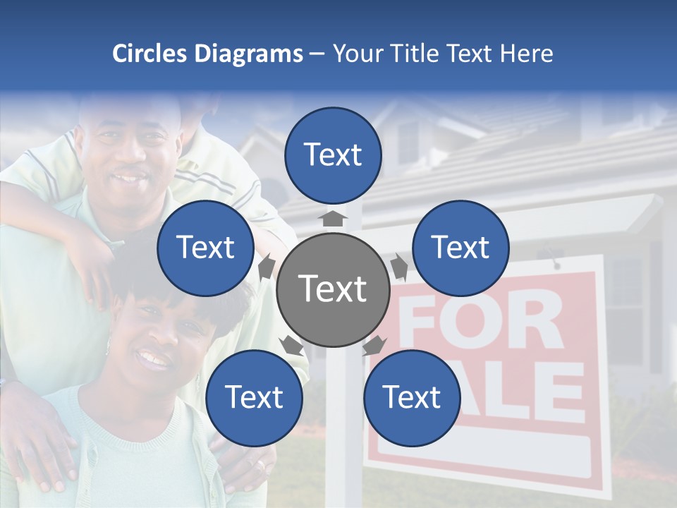 Touching Closeup Elder PowerPoint Template