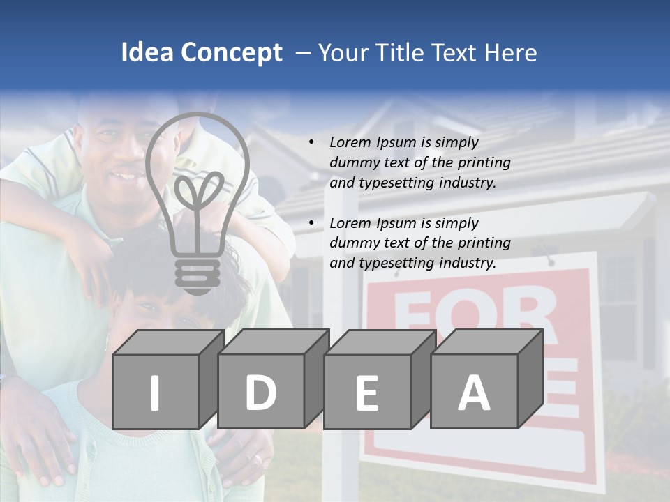 Touching Closeup Elder PowerPoint Template