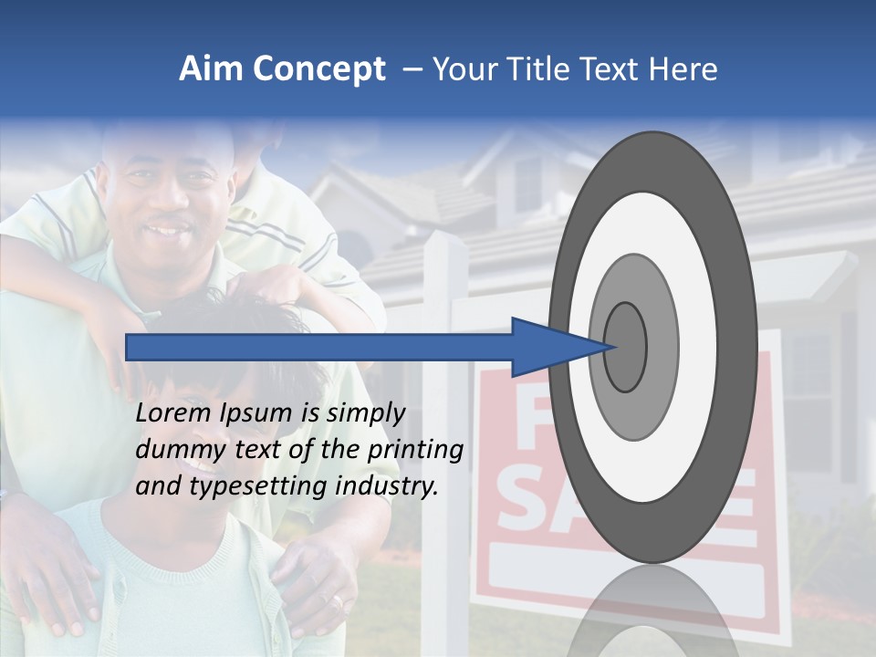 Touching Closeup Elder PowerPoint Template