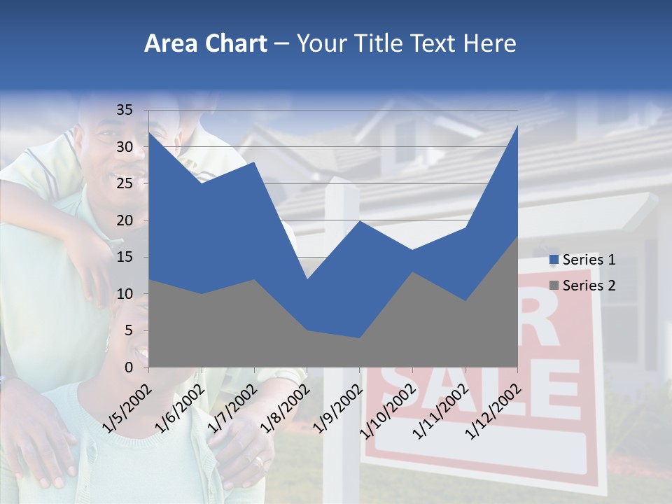 Touching Closeup Elder PowerPoint Template