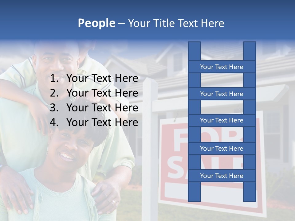 Touching Closeup Elder PowerPoint Template