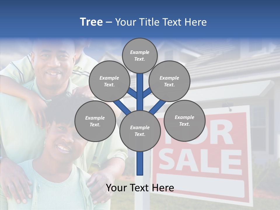 Touching Closeup Elder PowerPoint Template
