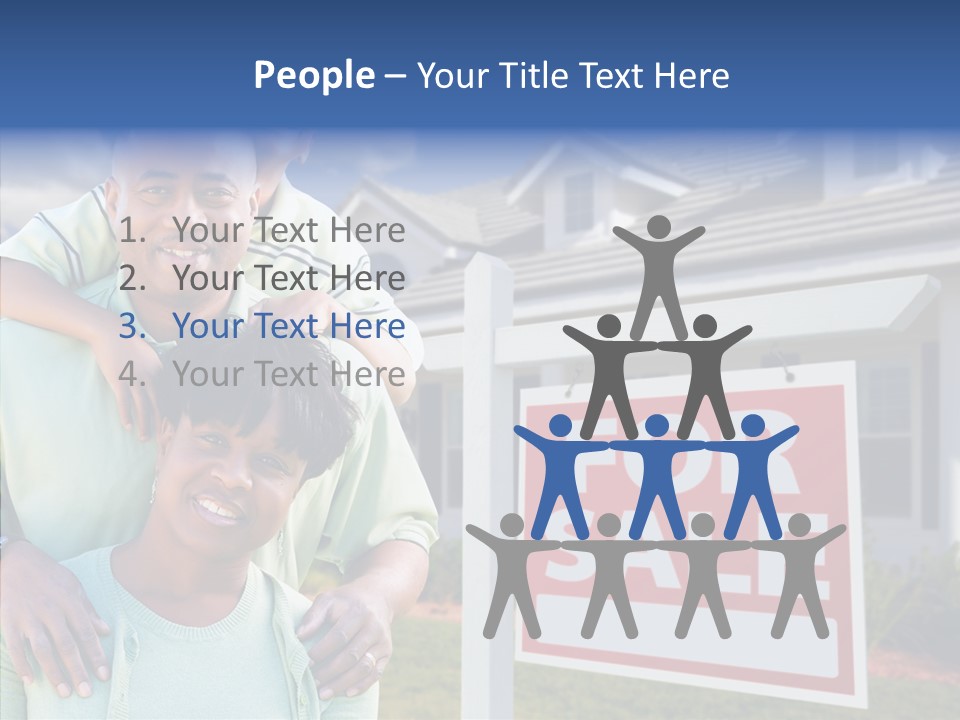 Touching Closeup Elder PowerPoint Template