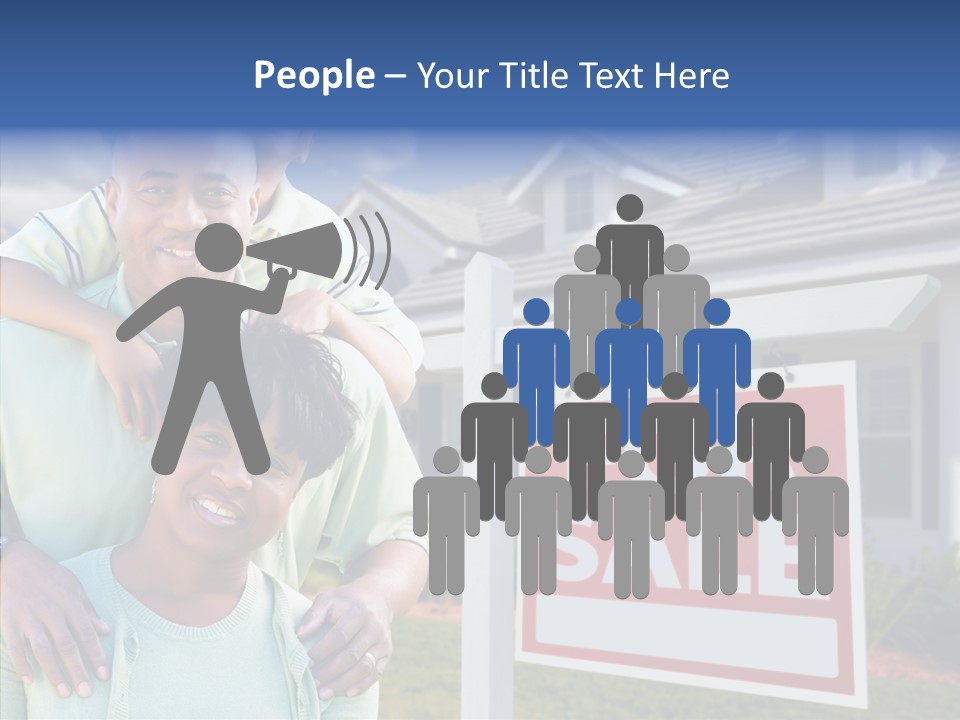 Touching Closeup Elder PowerPoint Template