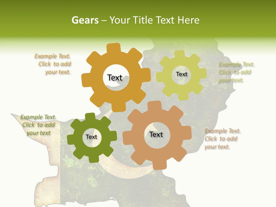 Touching Senior Elder PowerPoint Template