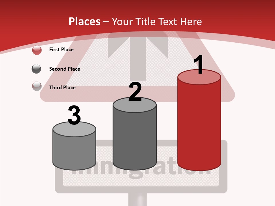 Elderly Touching White PowerPoint Template