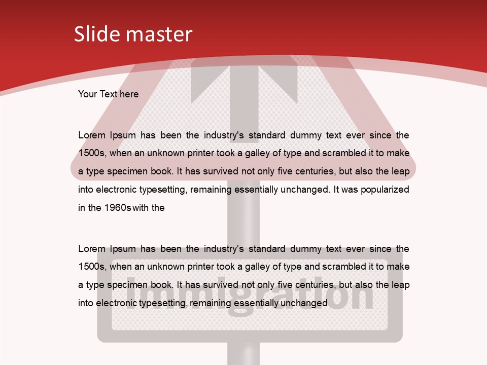 Elderly Touching White PowerPoint Template