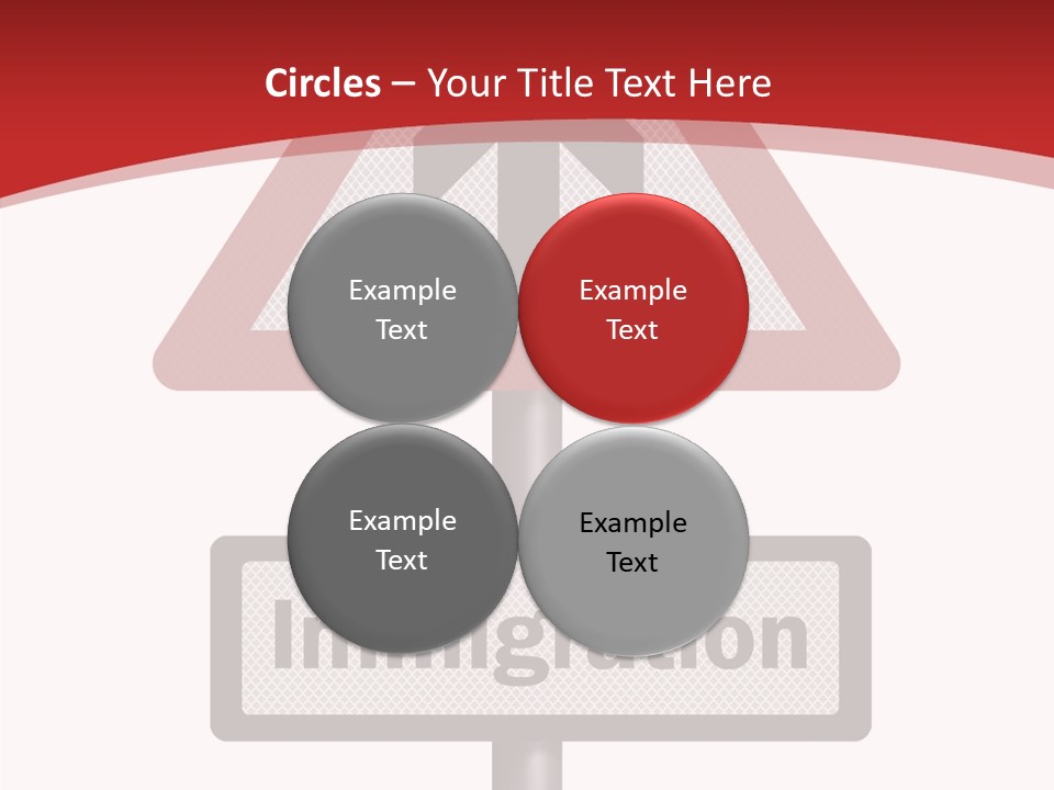 Elderly Touching White PowerPoint Template