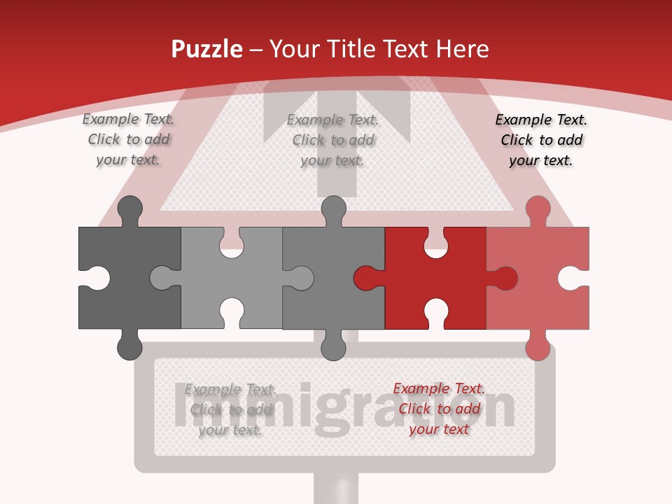 Elderly Touching White PowerPoint Template