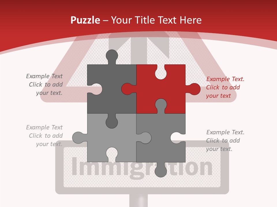 Elderly Touching White PowerPoint Template