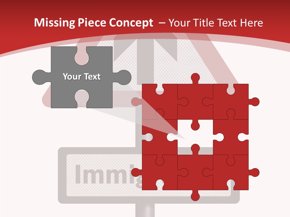 Elderly Touching White PowerPoint Template