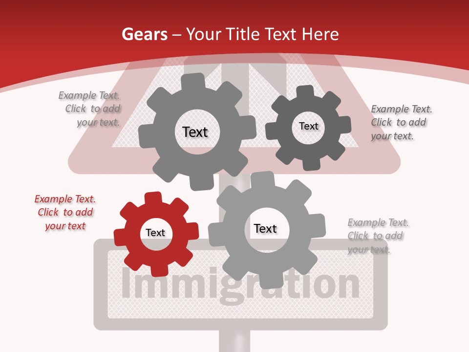 Elderly Touching White PowerPoint Template