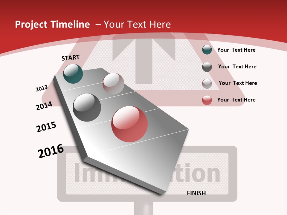 Elderly Touching White PowerPoint Template