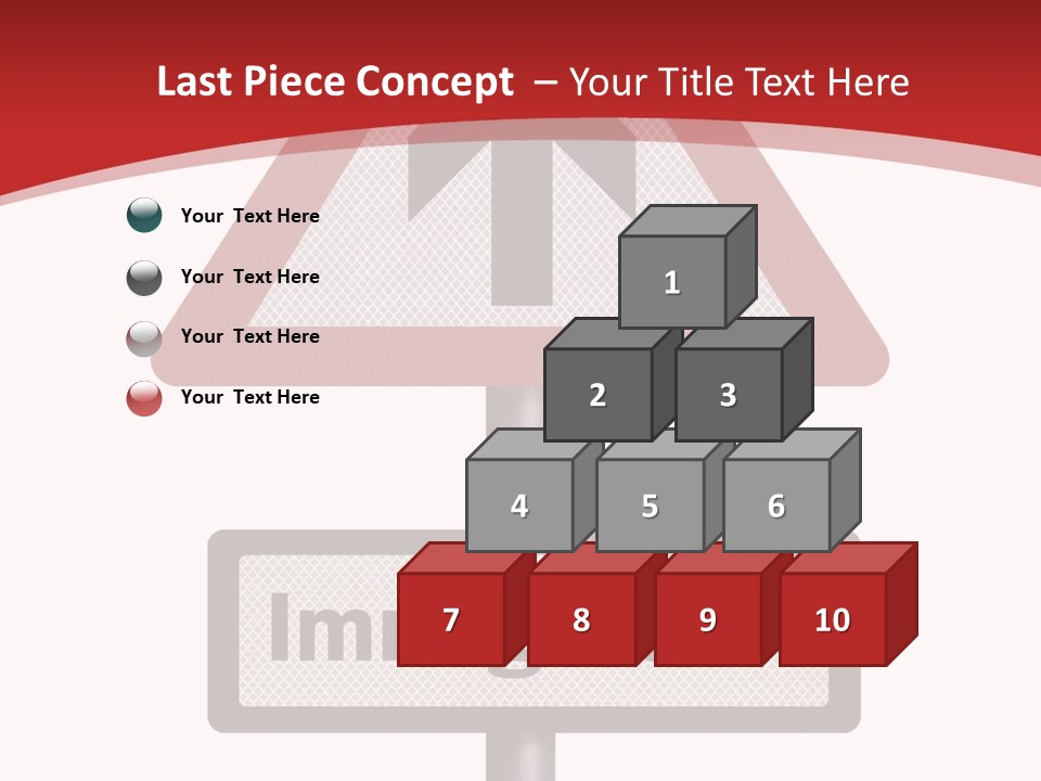 Elderly Touching White PowerPoint Template
