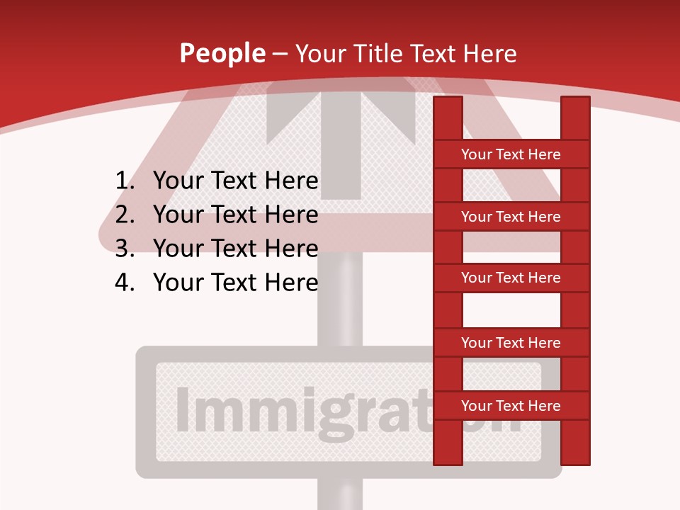 Elderly Touching White PowerPoint Template