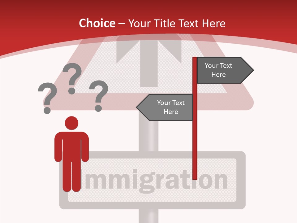 Elderly Touching White PowerPoint Template