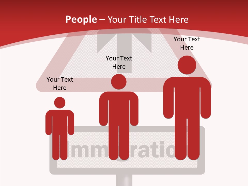 Elderly Touching White PowerPoint Template