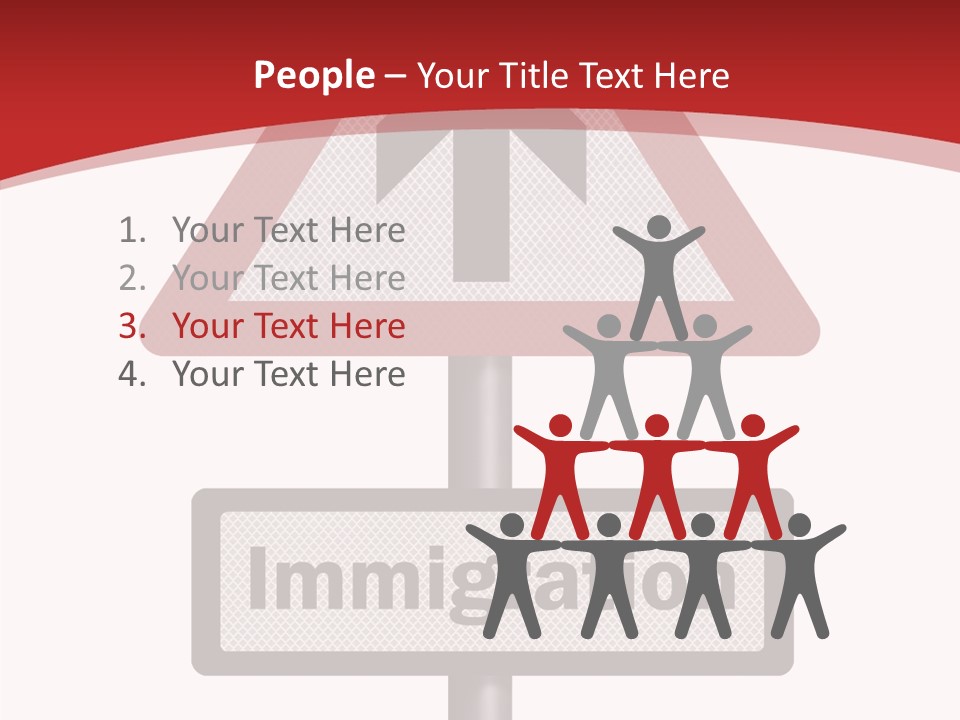 Elderly Touching White PowerPoint Template