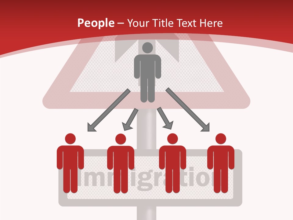 Elderly Touching White PowerPoint Template