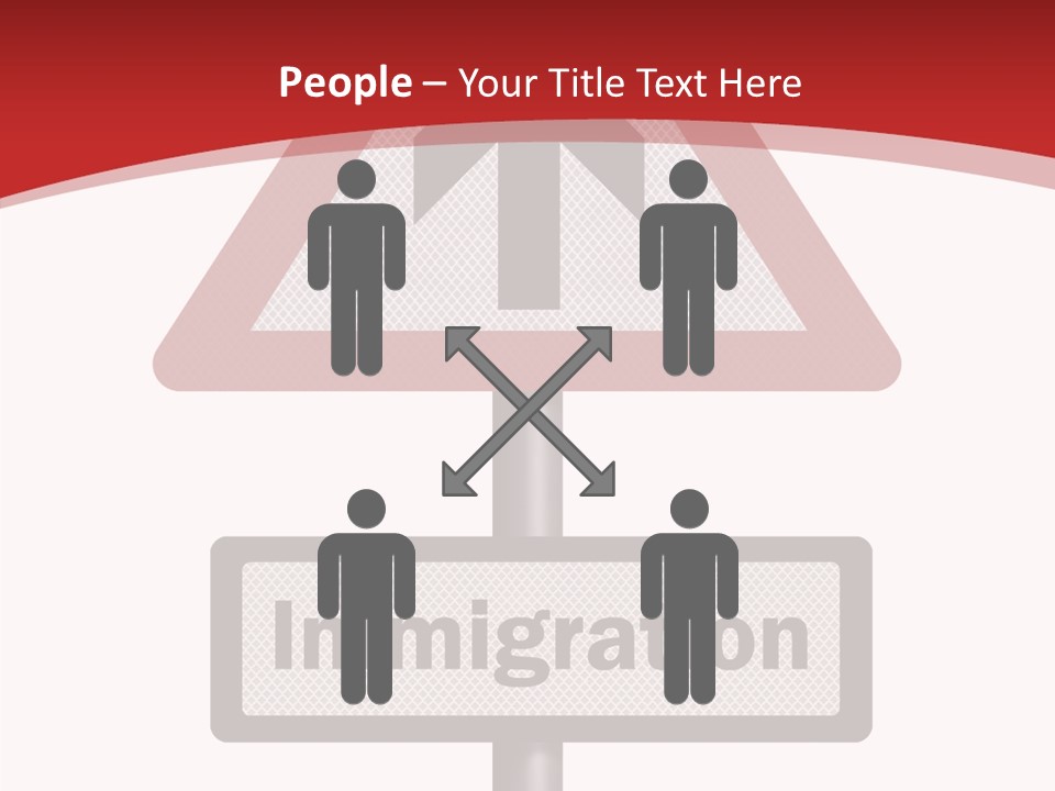 Elderly Touching White PowerPoint Template