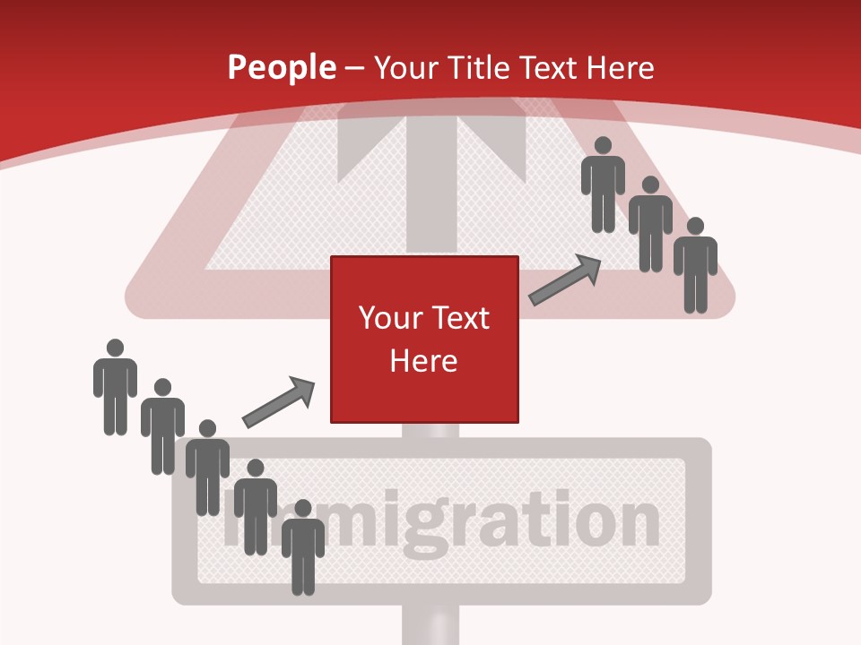 Elderly Touching White PowerPoint Template