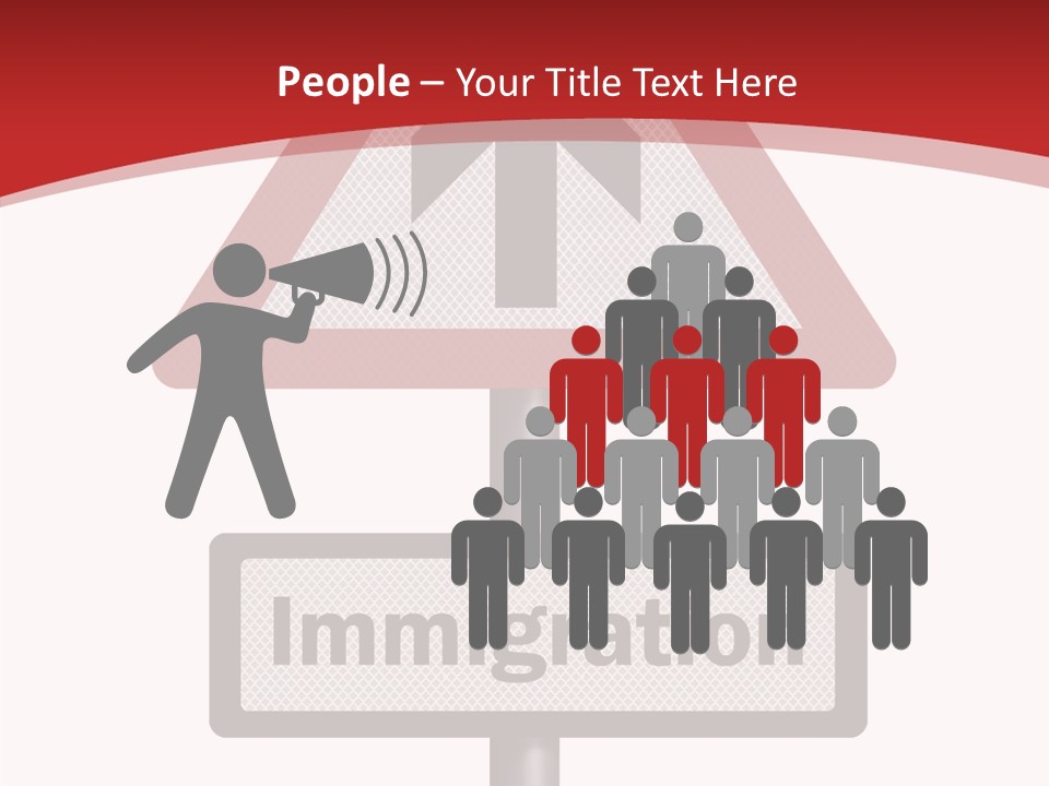 Elderly Touching White PowerPoint Template