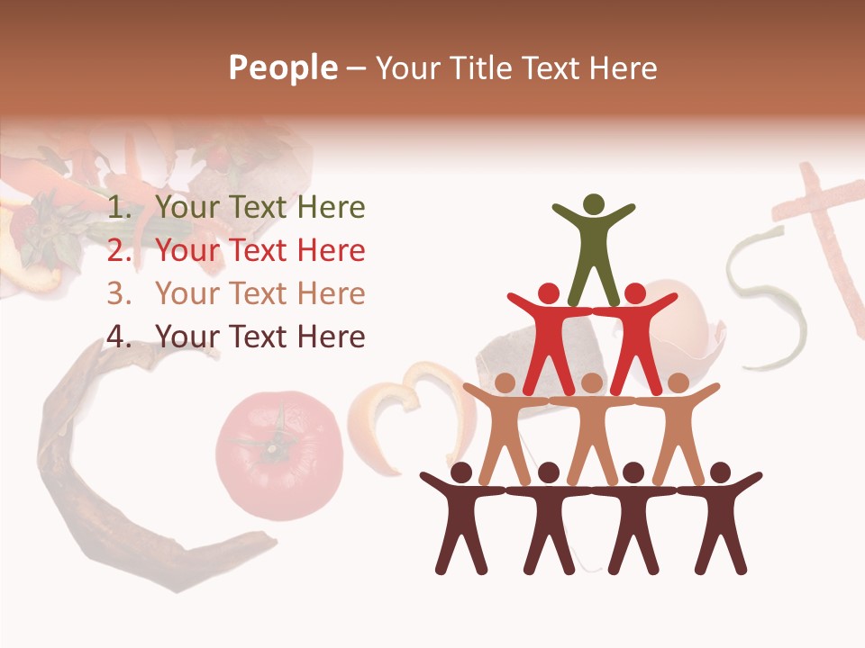 Helping Hand White Background Two PowerPoint Template