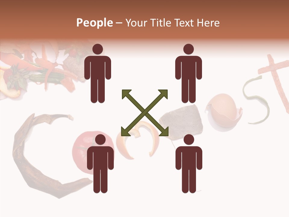 Helping Hand White Background Two PowerPoint Template