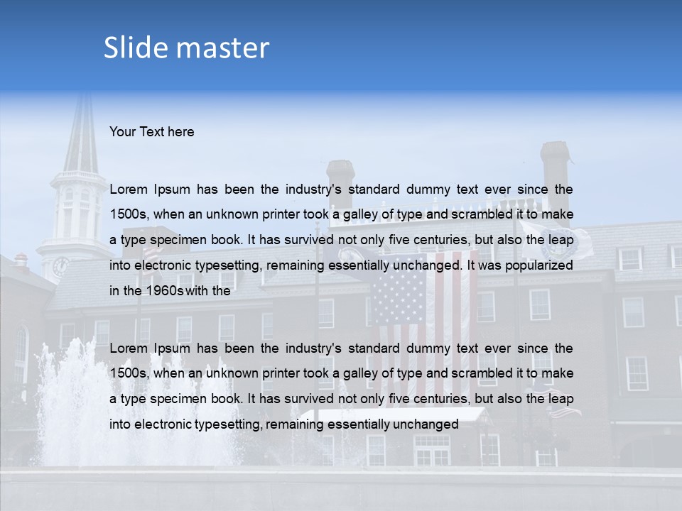 Young Closeup White Background PowerPoint Template