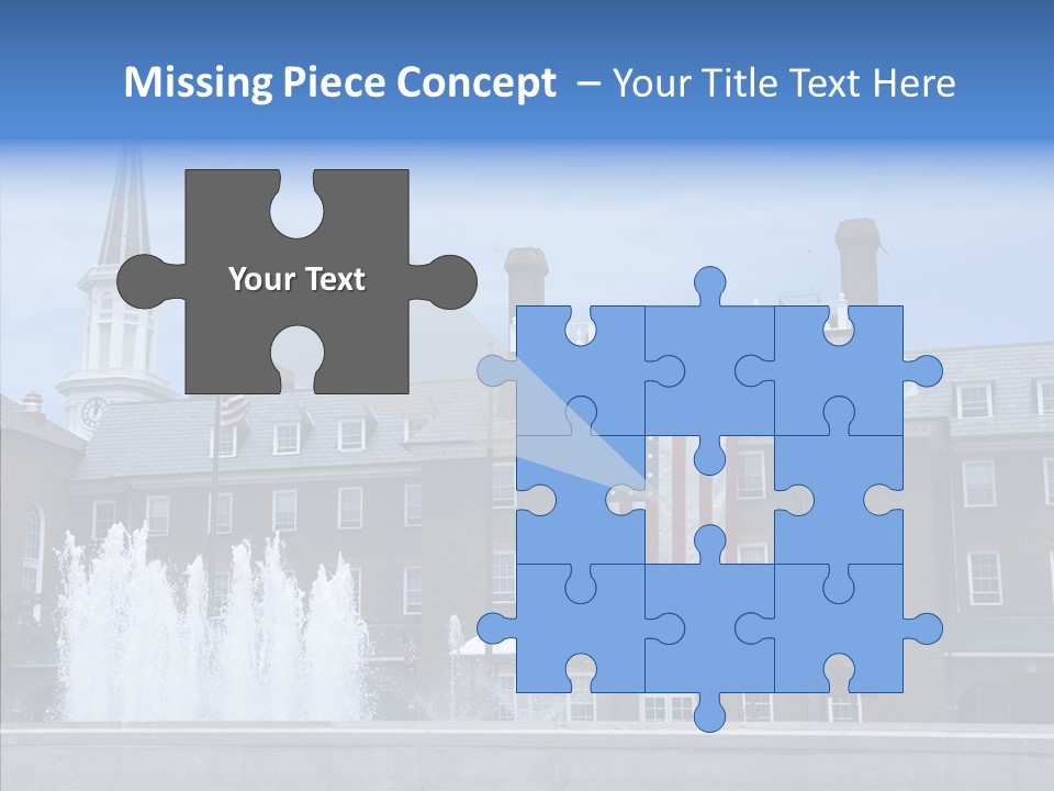 Young Closeup White Background PowerPoint Template