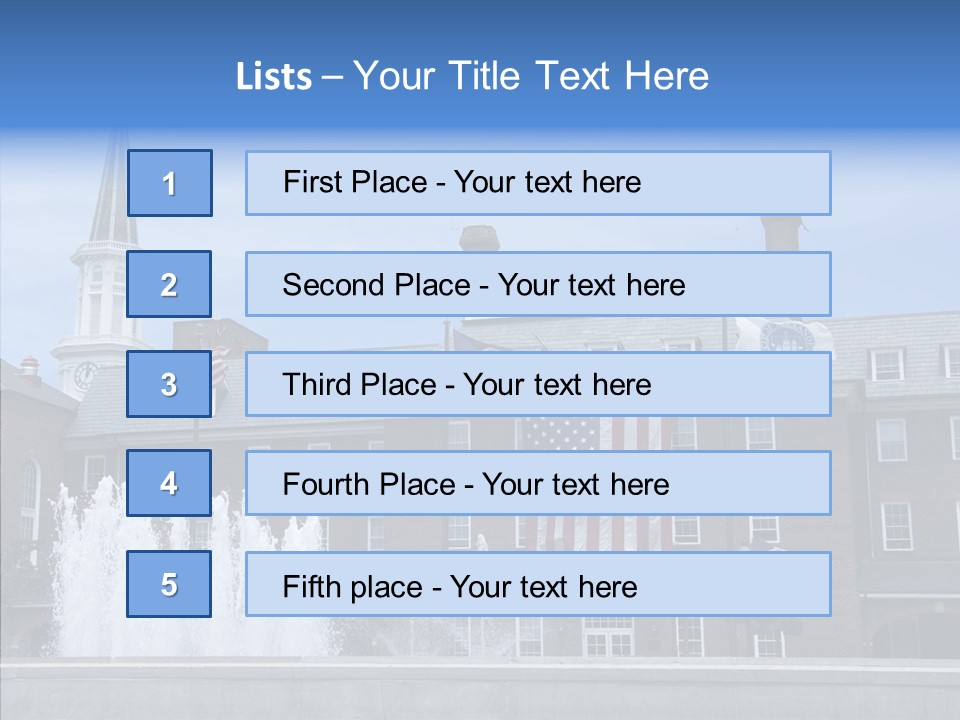 Young Closeup White Background PowerPoint Template