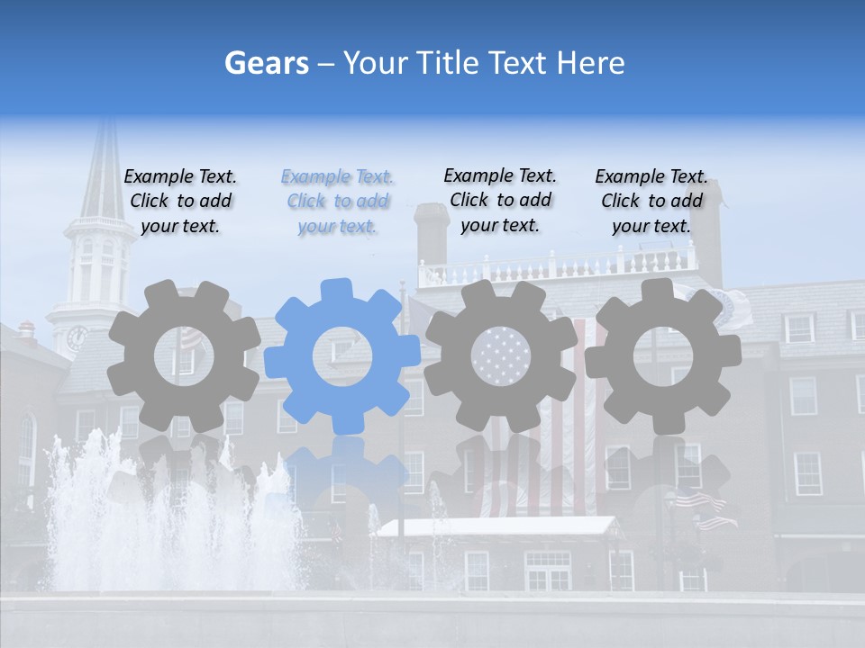 Young Closeup White Background PowerPoint Template