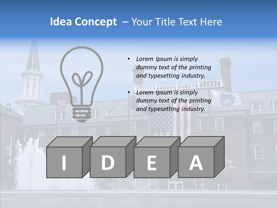 Young Closeup White Background PowerPoint Template