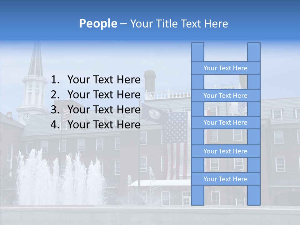 Young Closeup White Background PowerPoint Template