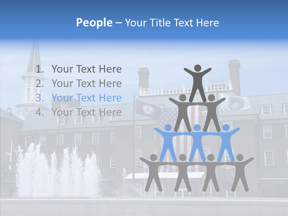 Young Closeup White Background PowerPoint Template