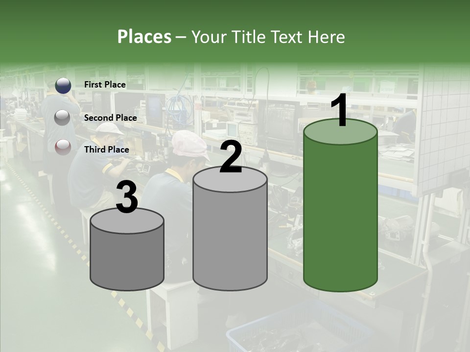 Female Touching Hand PowerPoint Template