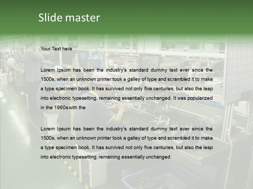 Female Touching Hand PowerPoint Template