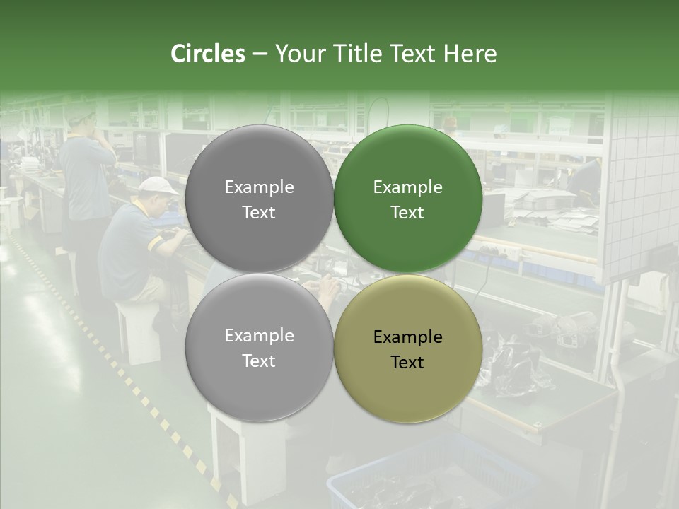 Female Touching Hand PowerPoint Template