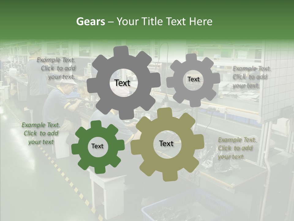 Female Touching Hand PowerPoint Template