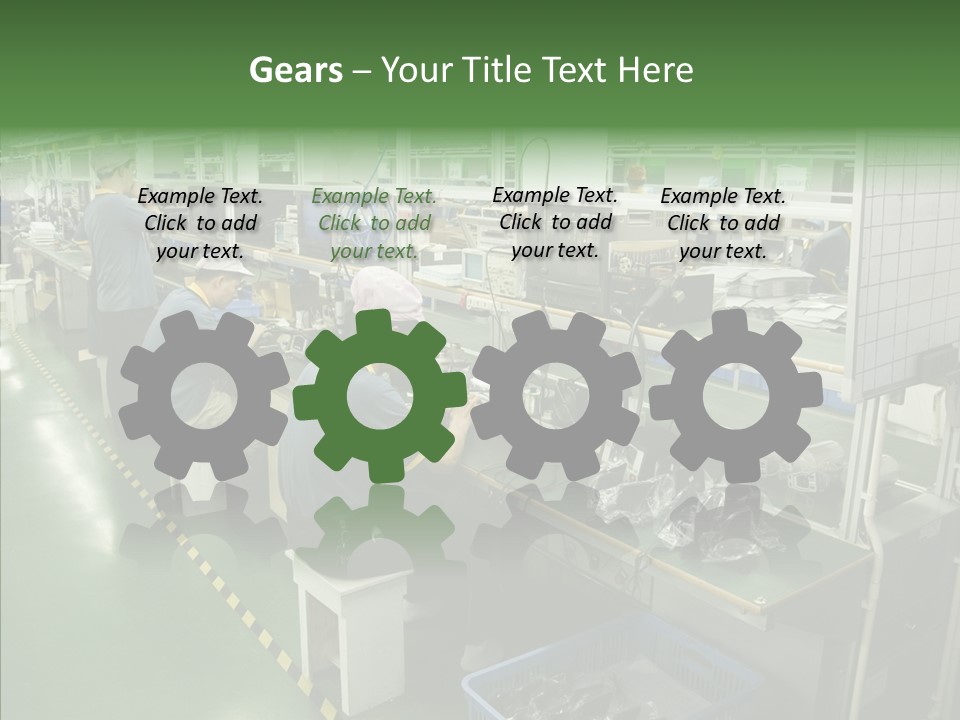 Female Touching Hand PowerPoint Template