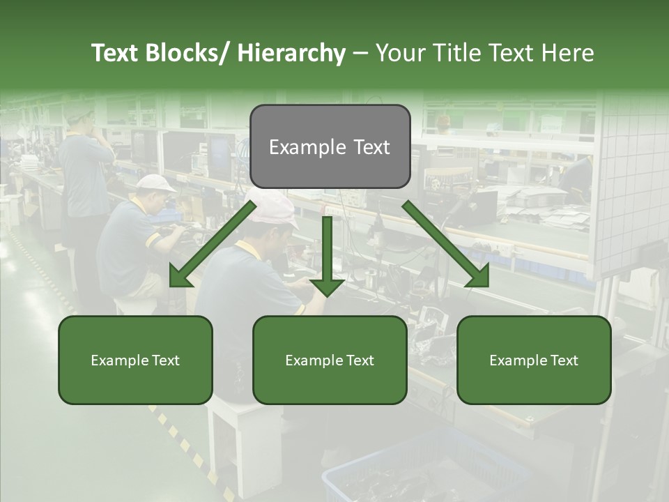 Female Touching Hand PowerPoint Template